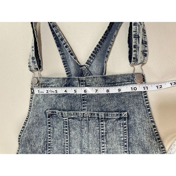 No Boundaries Denim Basic Shortalls Relaxed Fit Stretch Women's Size XXL (19) - Picture 5 of 10